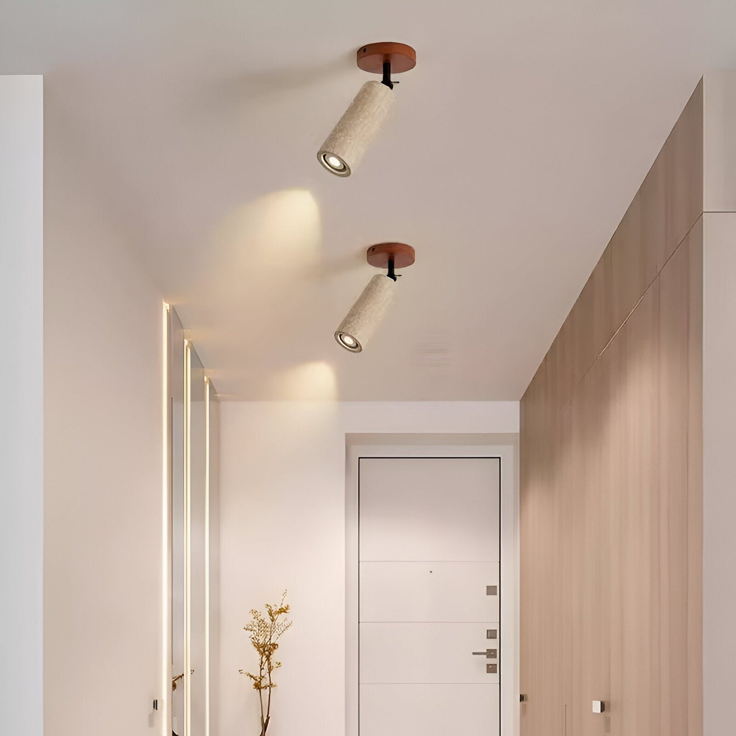 Versatile Wooden LED Wall and Ceiling Light Fixture - Fesara