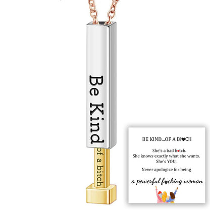 Sassy Secret Message Bar Necklace