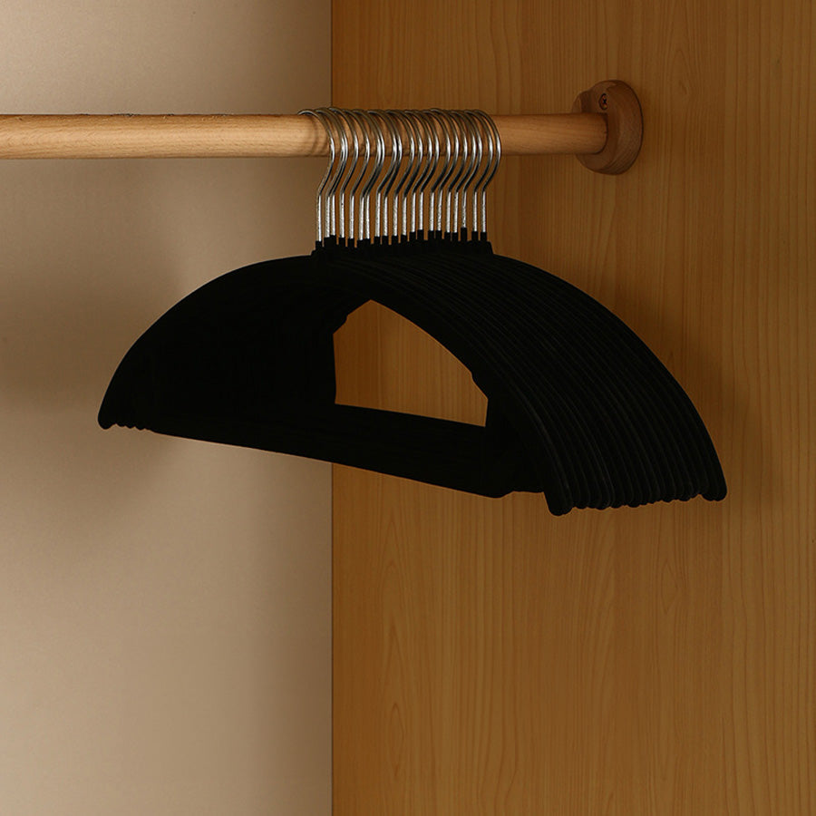 Thin Velvet Hangers Closet Organizers Space Saving Hooks