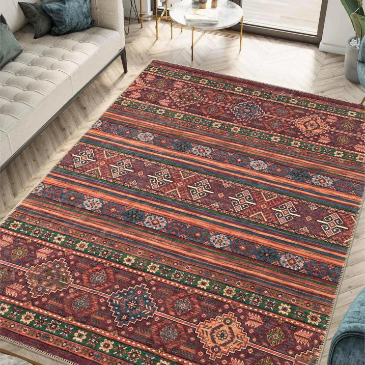 Colorful Tribal Pattern Area Rug