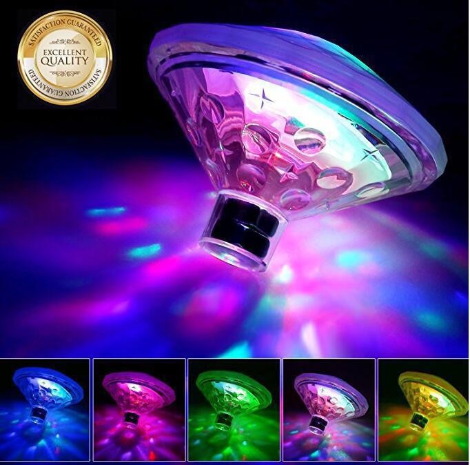 Colorful Solar Powered Pool Float Light Decoration