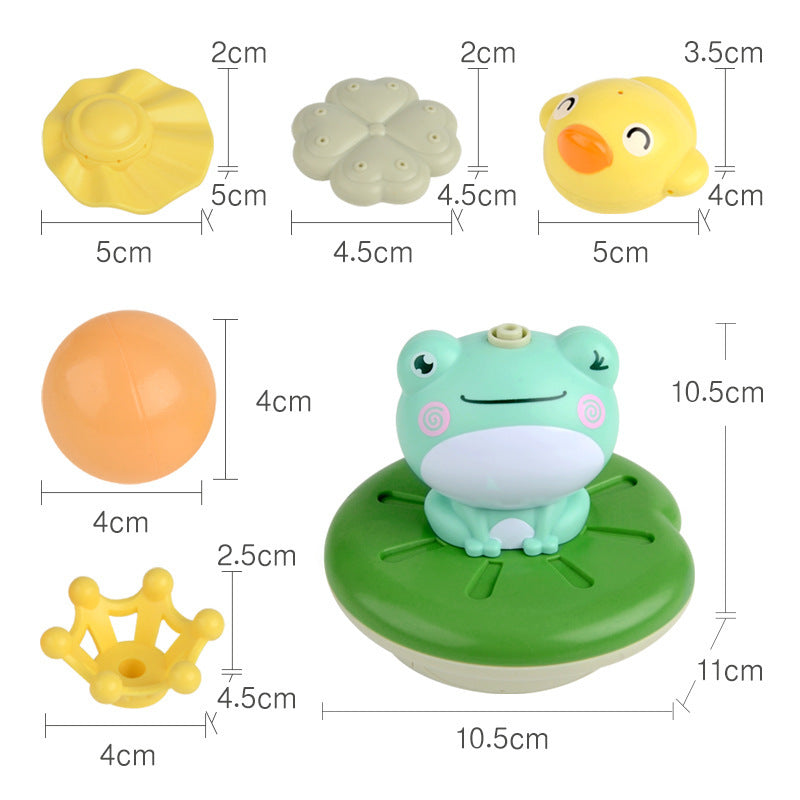 Colorful Frog Water Playset Bath Toy