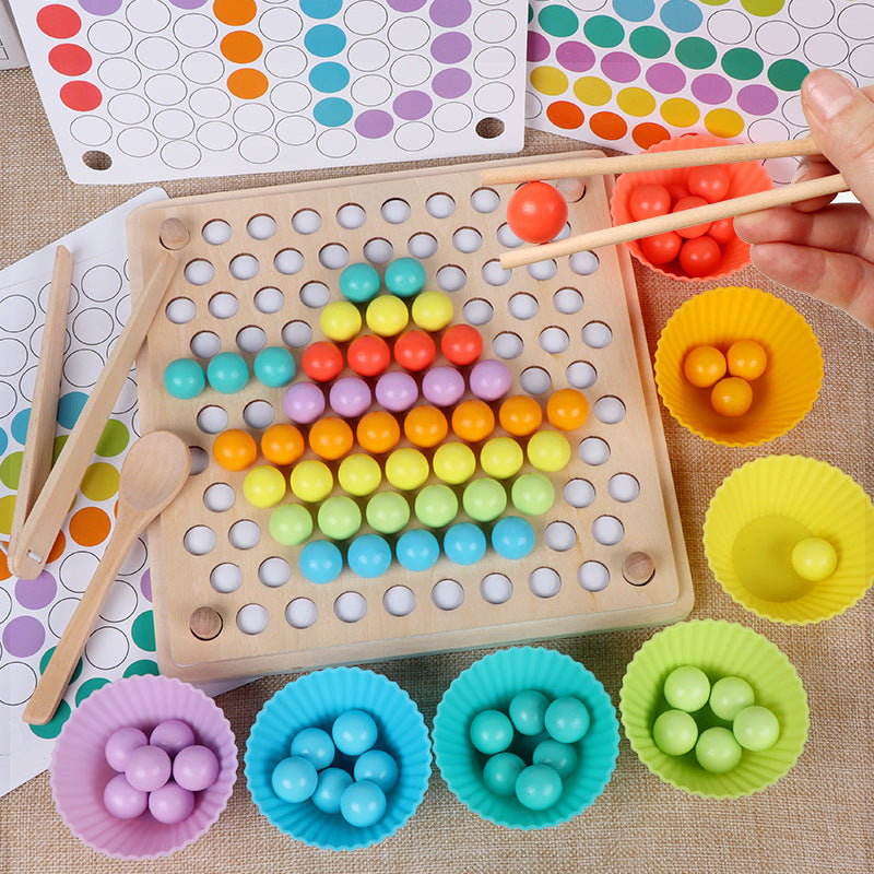 Educational Wooden Bead Sorter Toy