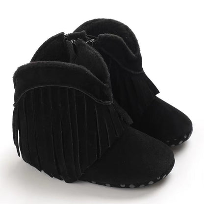 Warm Boys Cowboy Snow Boots