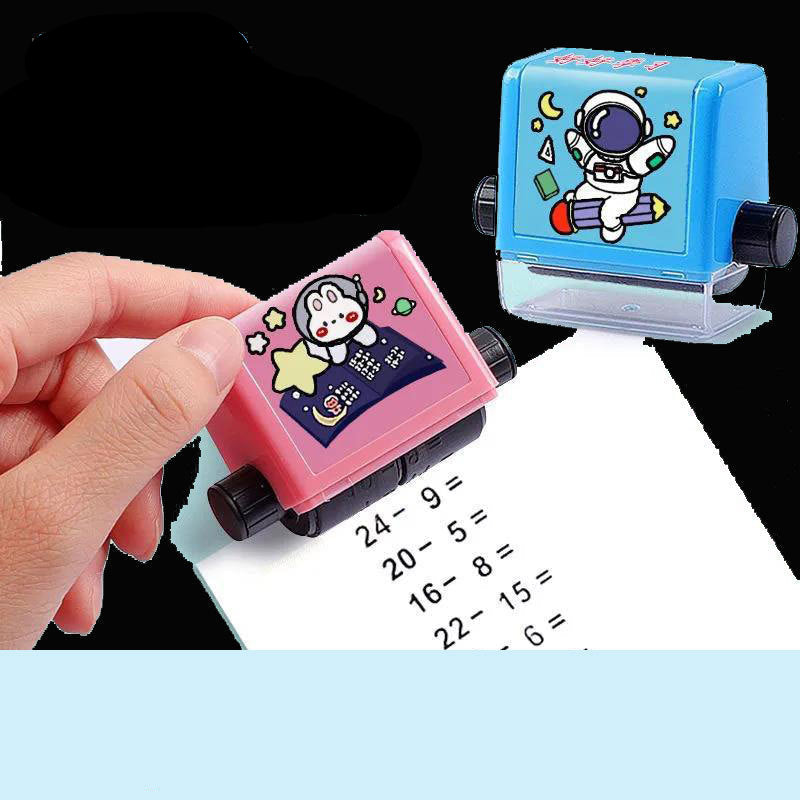 Fun Math Number Stamp Roller for Kids Learning