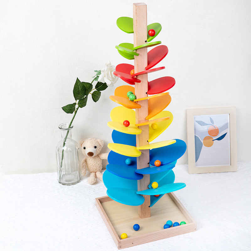Classic Wooden Marble Run Toy