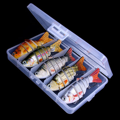 Realistic 6-Part Artificial Fishing Baits