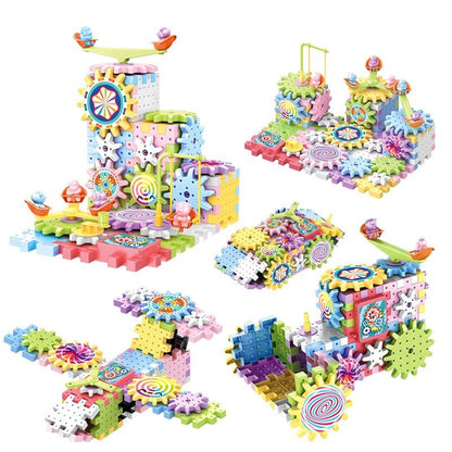 Creative Spinning Wooden Building Blocks Set