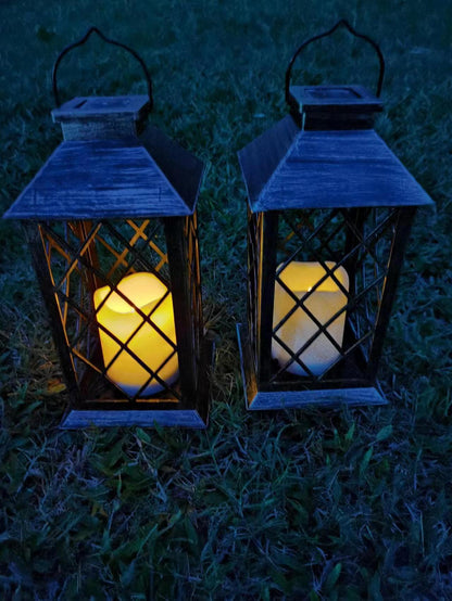 Rustic Garden Solar Powered Lantern