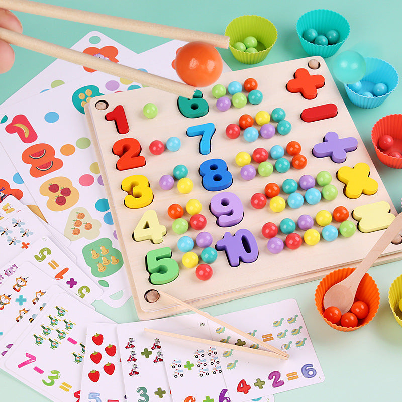 Educational Wooden Bead Sorter Toy