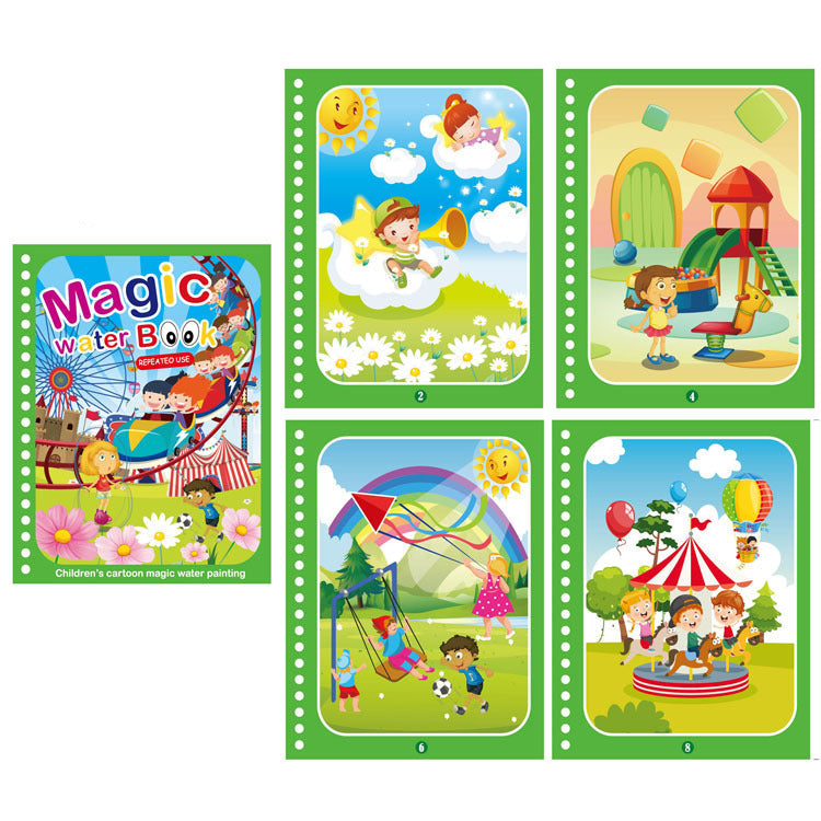 Colorful Kids Water Paint Activity Book