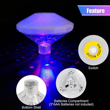 Colorful Solar Powered Pool Float Light Decoration
