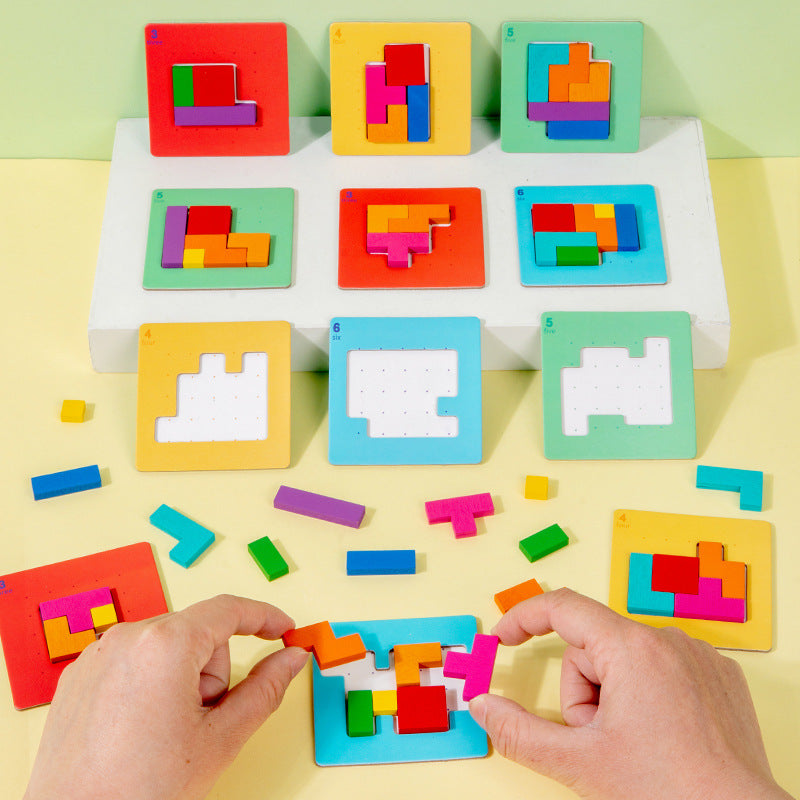 Fun Learning Building Blocks Puzzle Set