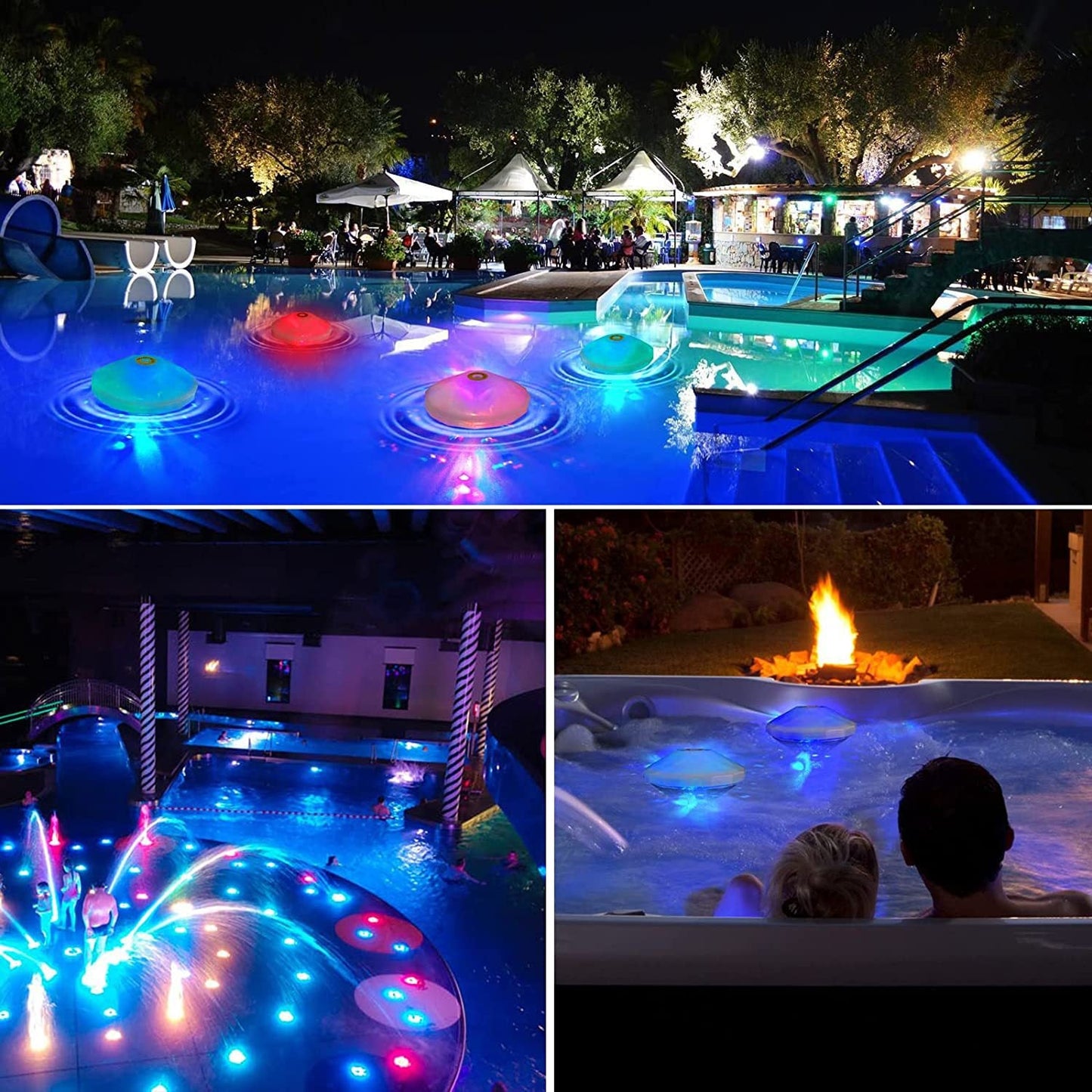 Colorful Solar Powered Pool Float Light Decoration