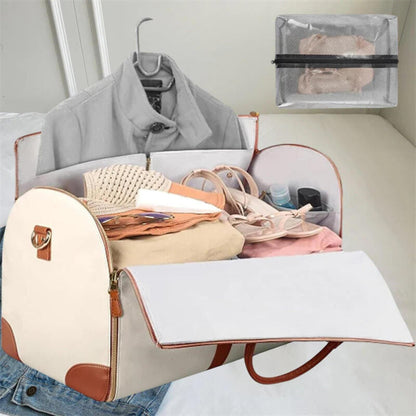 Large Wheeled Suitcase with Storage Compartments