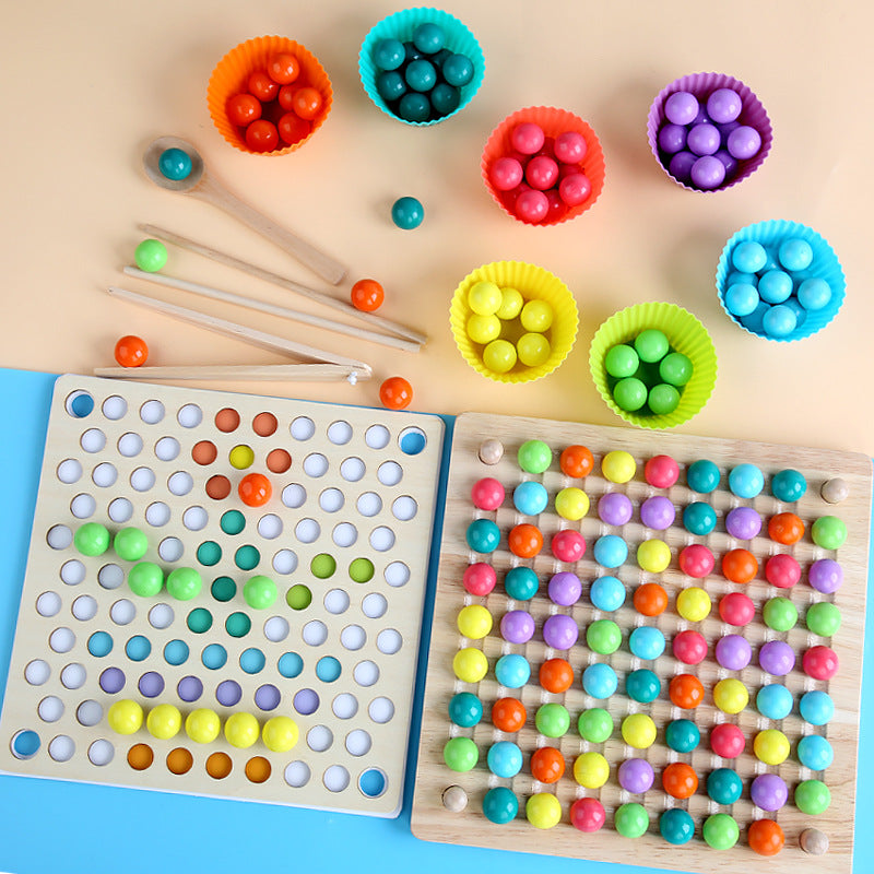 Educational Wooden Bead Sorter Toy