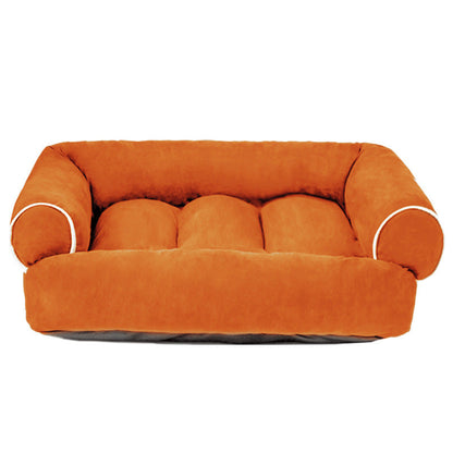 Plush Dog Bed with Removable Cover - Supportive Pet Mattress