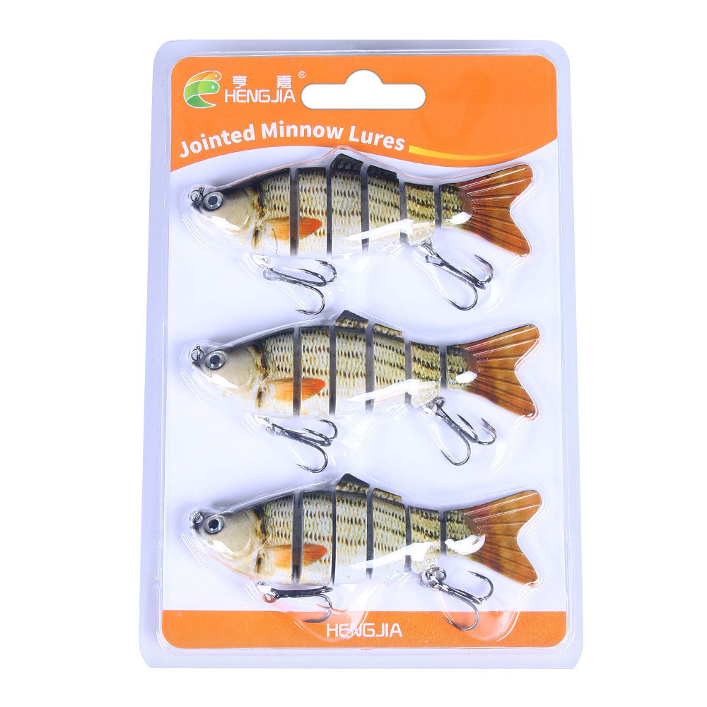 Realistic 6-Part Artificial Fishing Baits