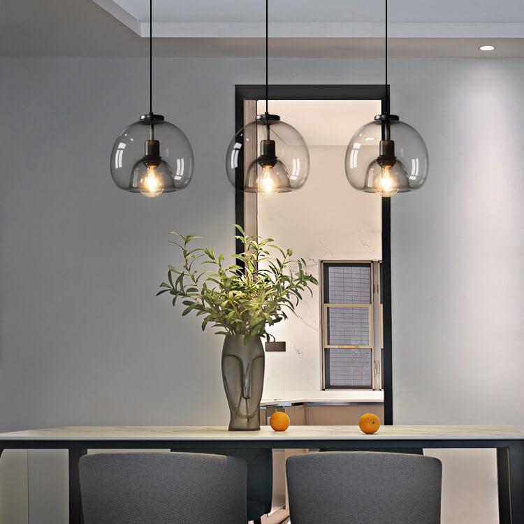 Simple Clear Glass Pendant Light Fixture