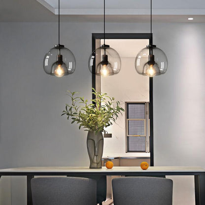 Simple Clear Glass Pendant Light Fixture