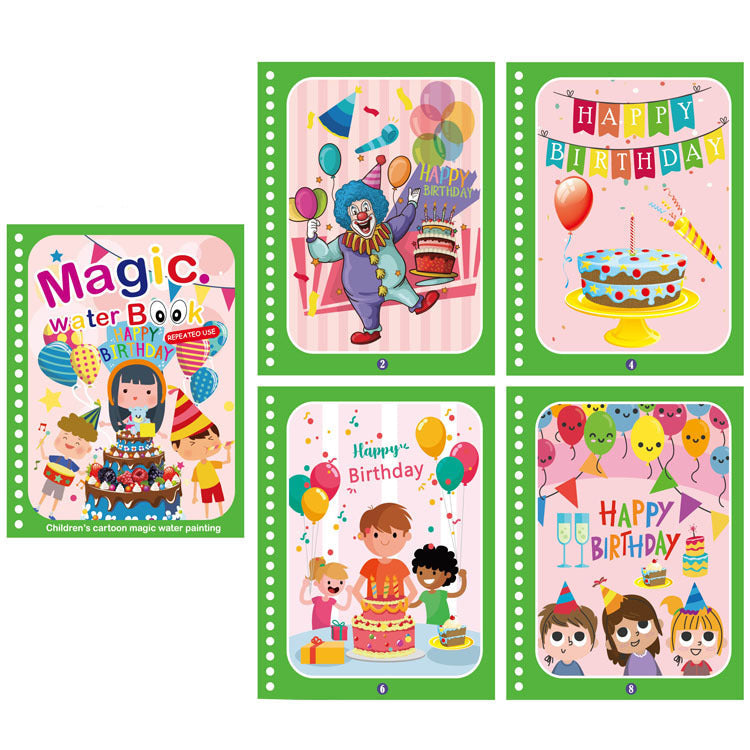 Colorful Kids Water Paint Activity Book