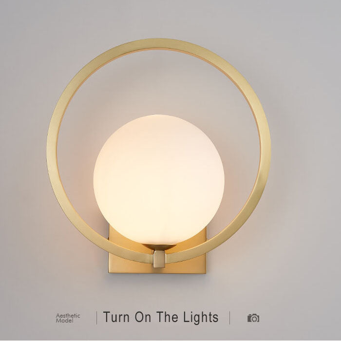 Sleek Glass Single Light Wall Lamp