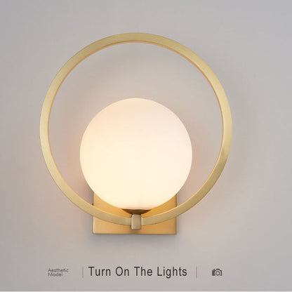 Sleek Glass Single Light Wall Lamp