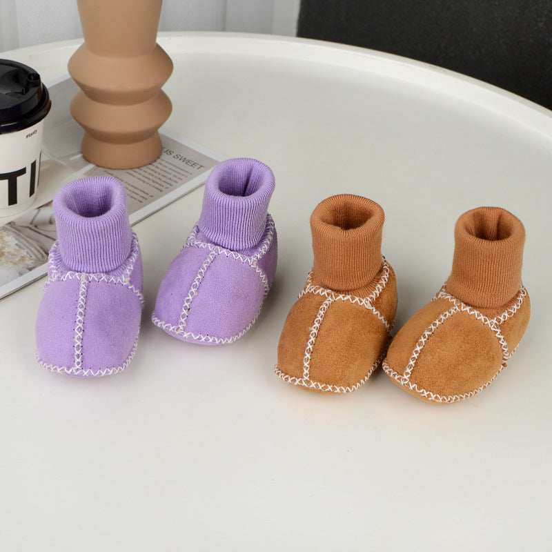 Cozy Infant Booties with Soft Fleece Lining
