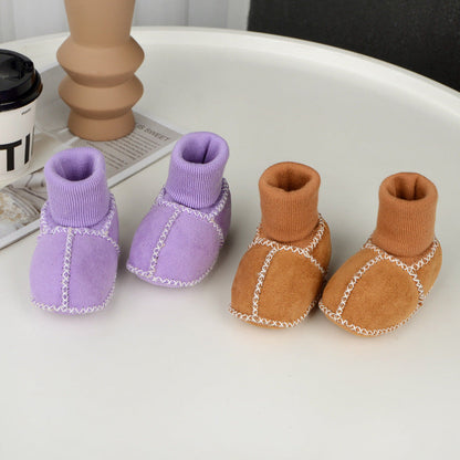 Cozy Infant Booties with Soft Fleece Lining