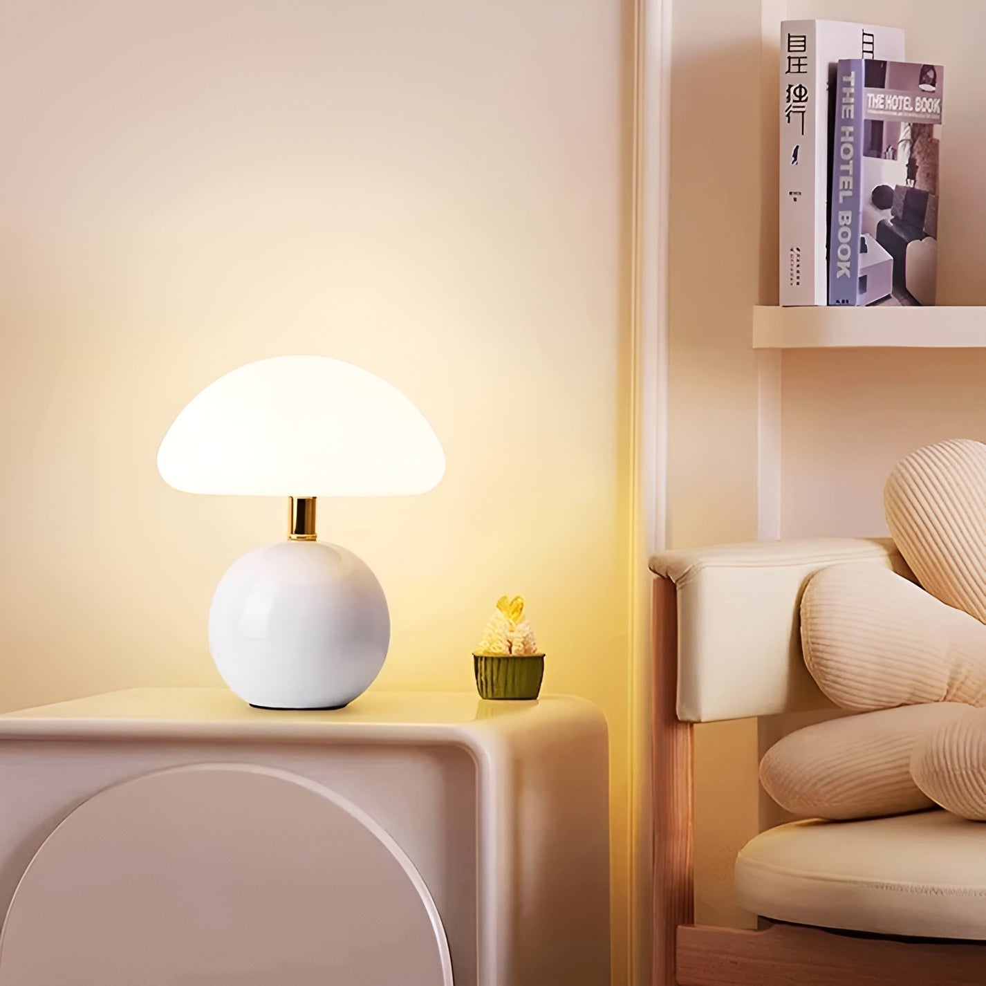 Stylish Mushroom LED Table Lamp – Soft Warm Glow