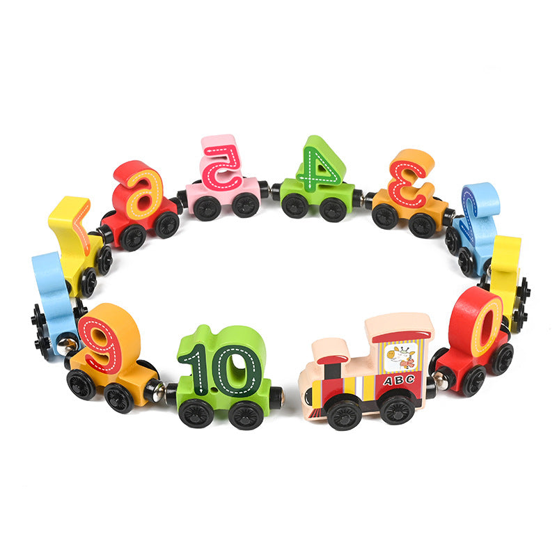 Wooden Educational Toy Train Set