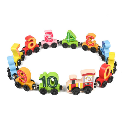 Wooden Educational Toy Train Set