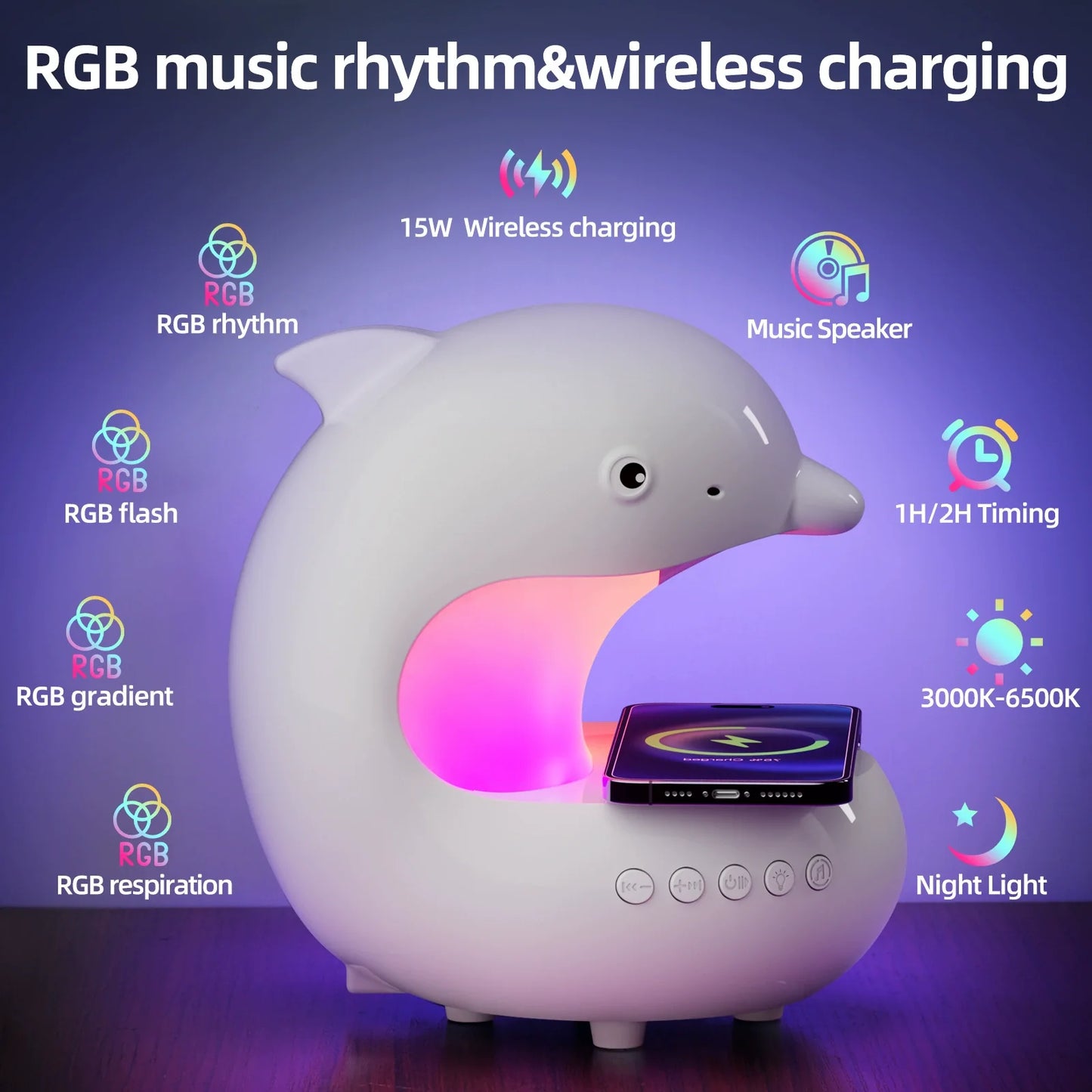 Popular LED Wireless Nightstand Lamp