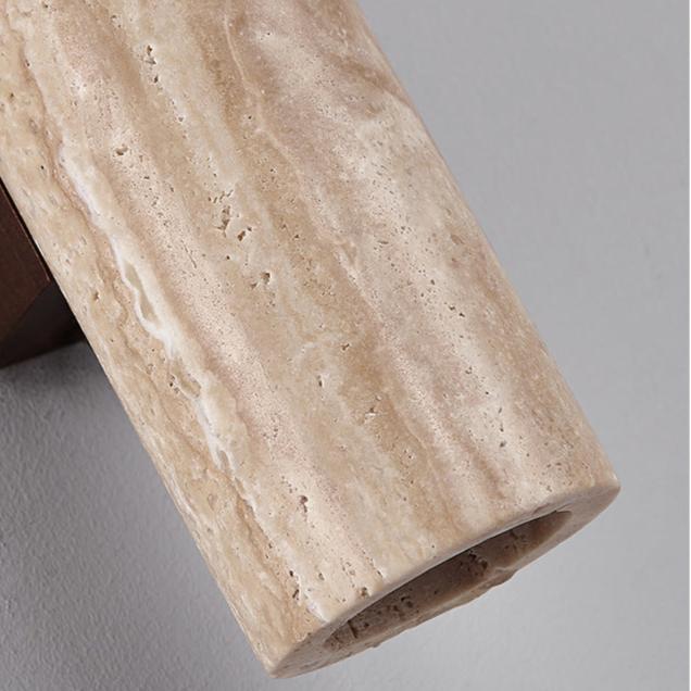 Natural Stone Wall Light in Simple Tube Design