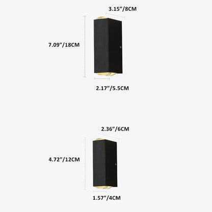 Durable Outdoor LED Wall Lamp – Silver Aluminium Housing