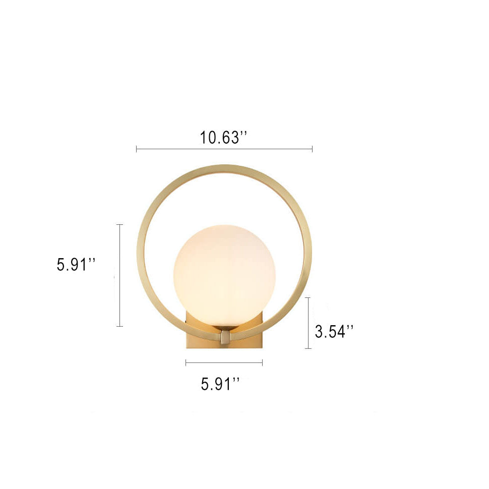 Sleek Glass Single Light Wall Lamp