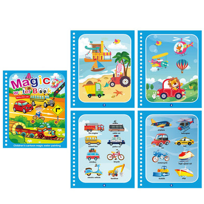 Colorful Kids Water Paint Activity Book - Fesara