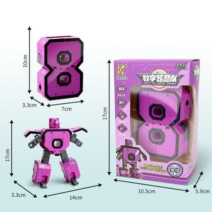 Fun Folding Number Car Toy Set