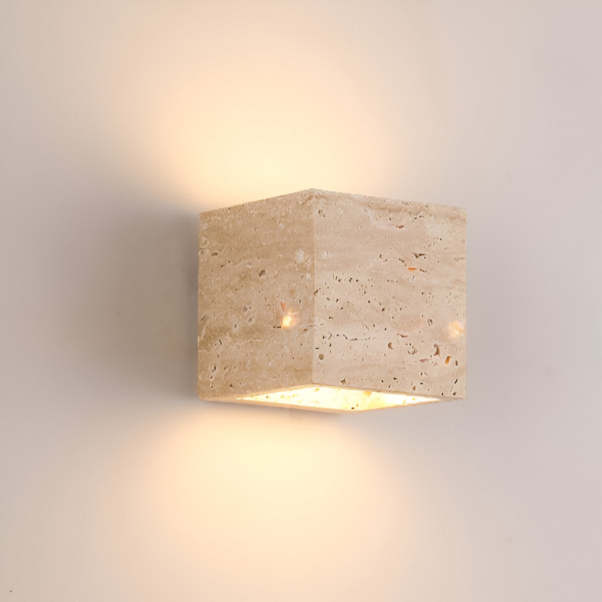 Simple Stone Outdoor LED Wall Sconce Light