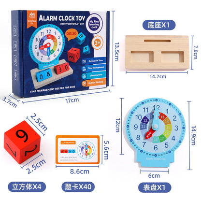 Kids Learning Clock Time Teaching Toy