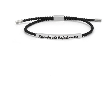 Inspirational Quote Bangle Bracelet