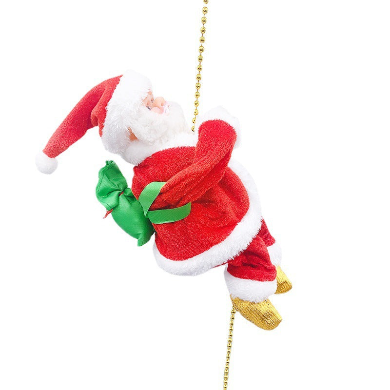 Fun Christmas Climbing Santa Toy