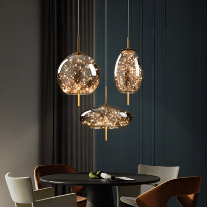 Elegant Glass Modern Pendant Light