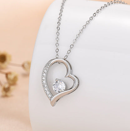 Romantic Rose Gift Box With Heart Necklace