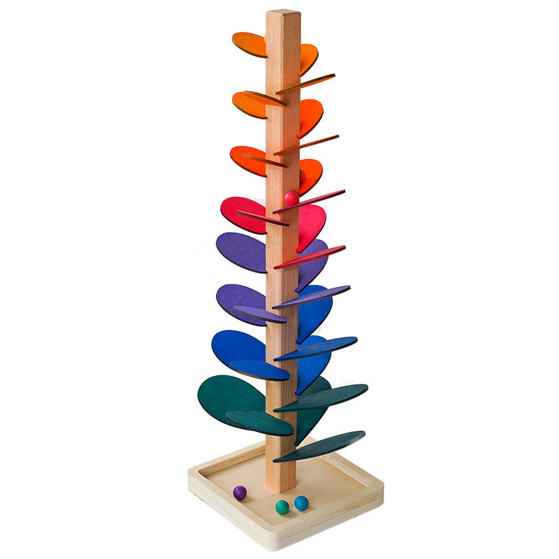 Classic Wooden Marble Run Toy