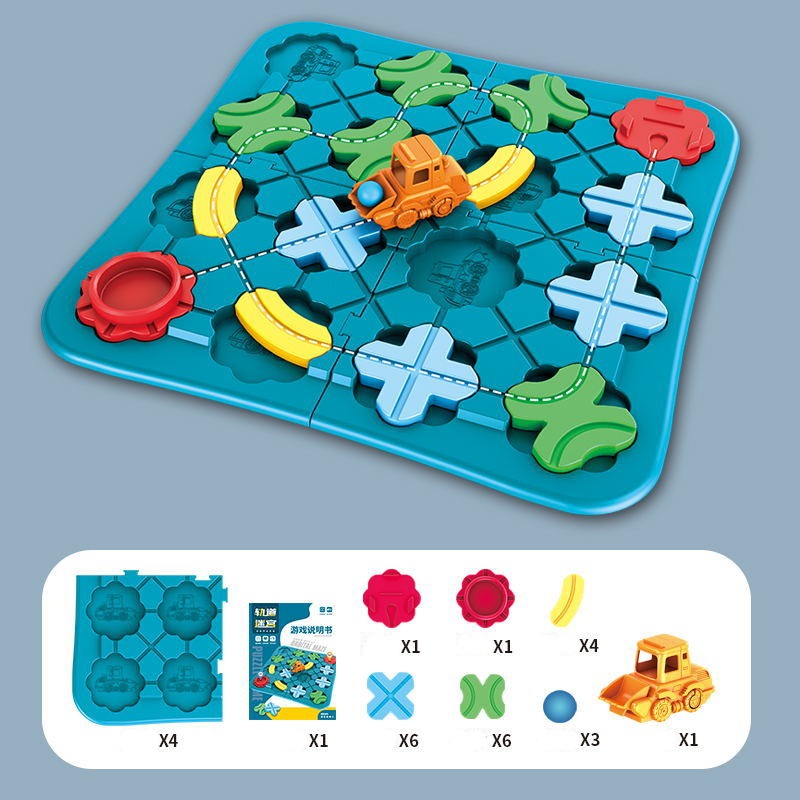 Educational Wooden Road Map Puzzle