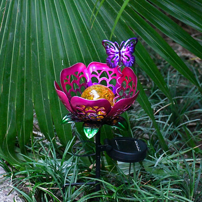 Outdoor Solar Powered Sunflower Garden Lamp Stake