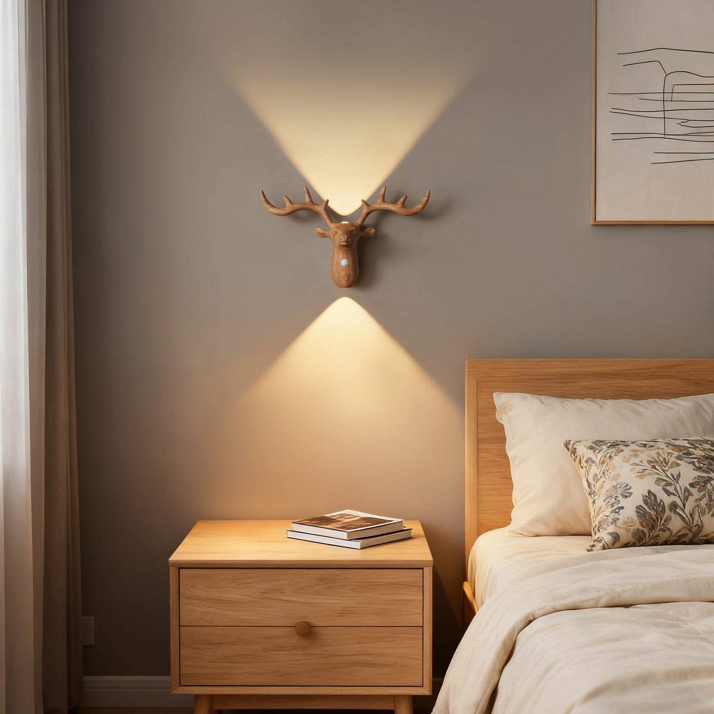 Wireless Battery LED Night Light Motion Sensor Lamp