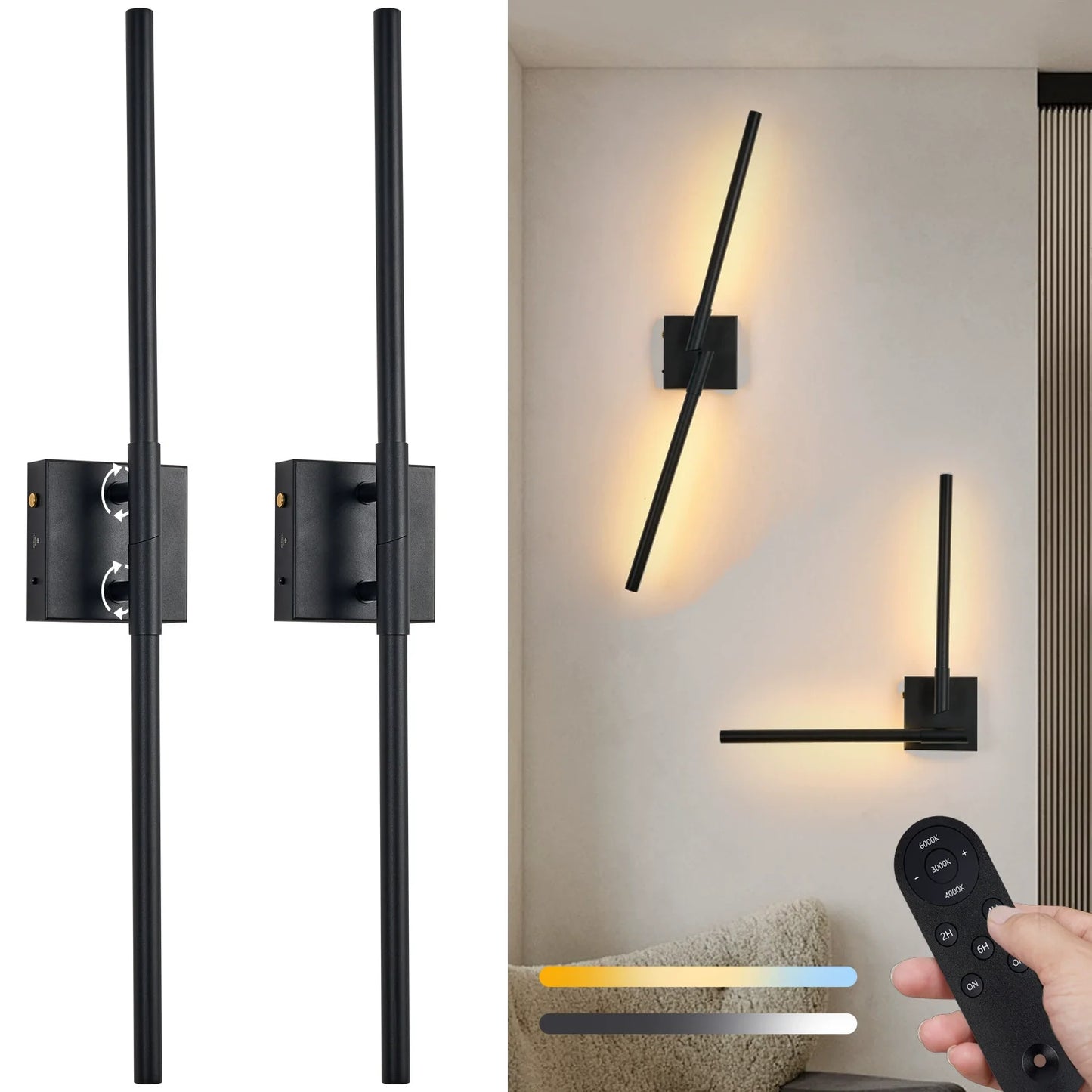 Easy Plug Dimmable LED Wall Lamp