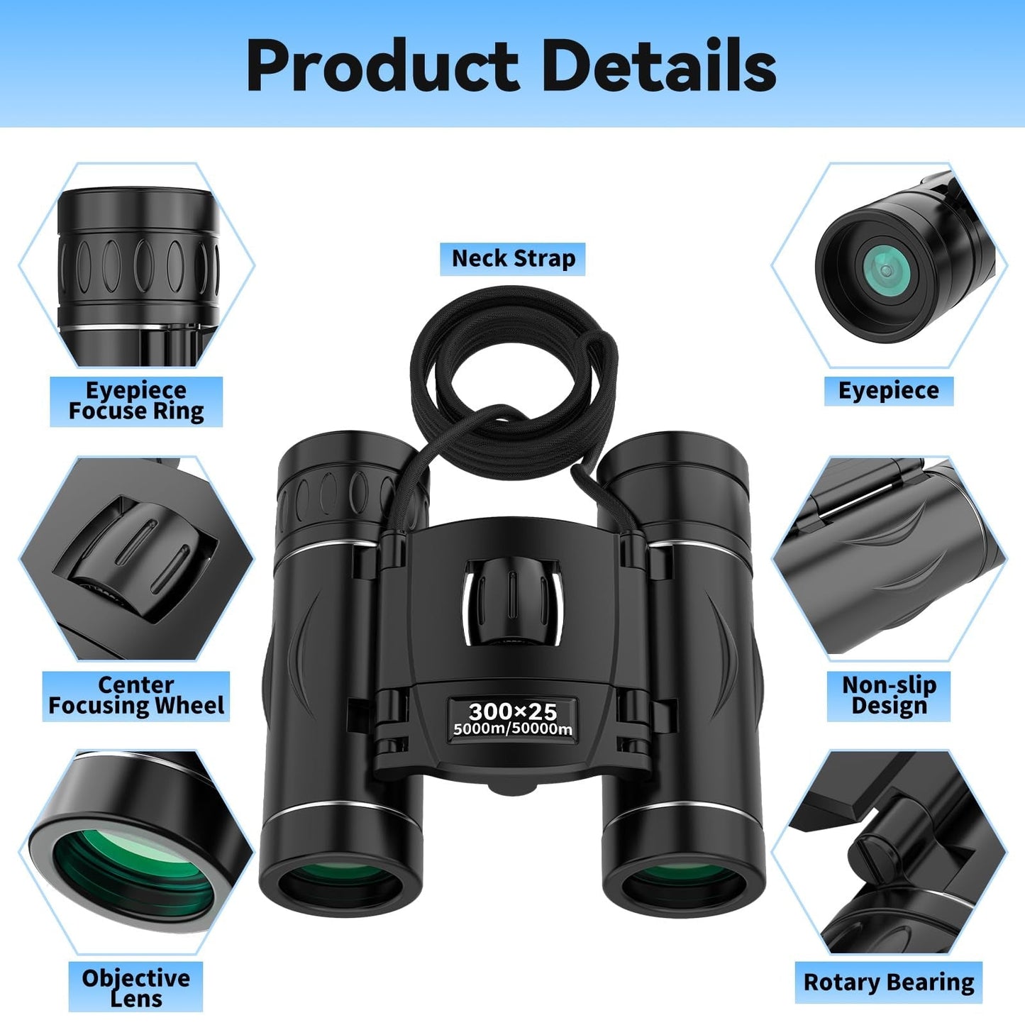 Portable High Power Outdoor Binoculars